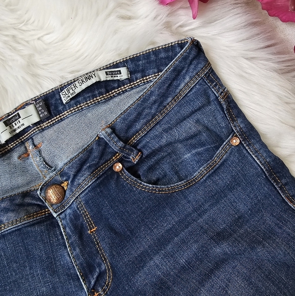 Bershka Denim Supper Skinny Low Rise Size 10 - Picture 4 of 13